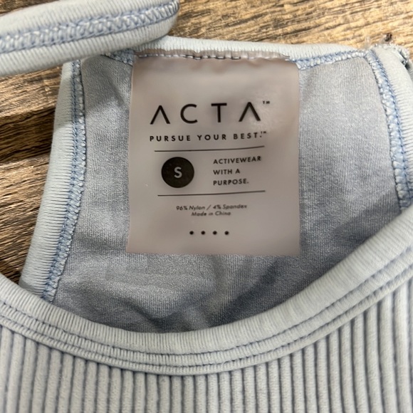 Acta Sports Bra Tank Bundle in White, baby blue, and black Racerback - Picture 4 of 8